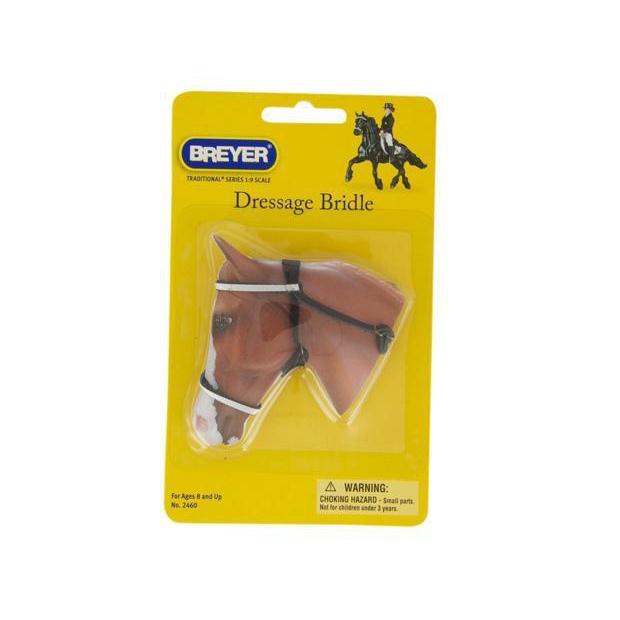 Stylish Dressage Bridle with White Accents for Riders Aged 8+