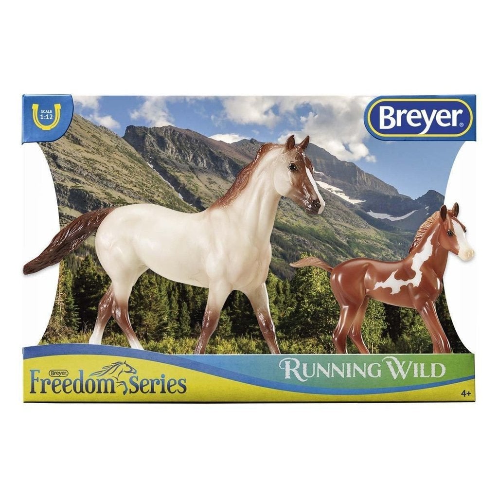 Running Wild 1:12 Scale Mustang Horse Figurine Set