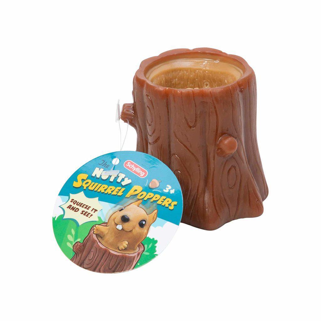 Schylling Soft Rubber Nutty Squirrel Popper Toy for Ages 3+