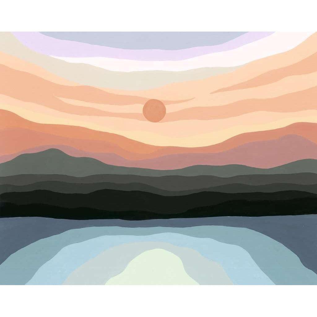 Minimalistic Landscape CreArt Painting by Numbers Kit - A Relaxing Art Creation Set