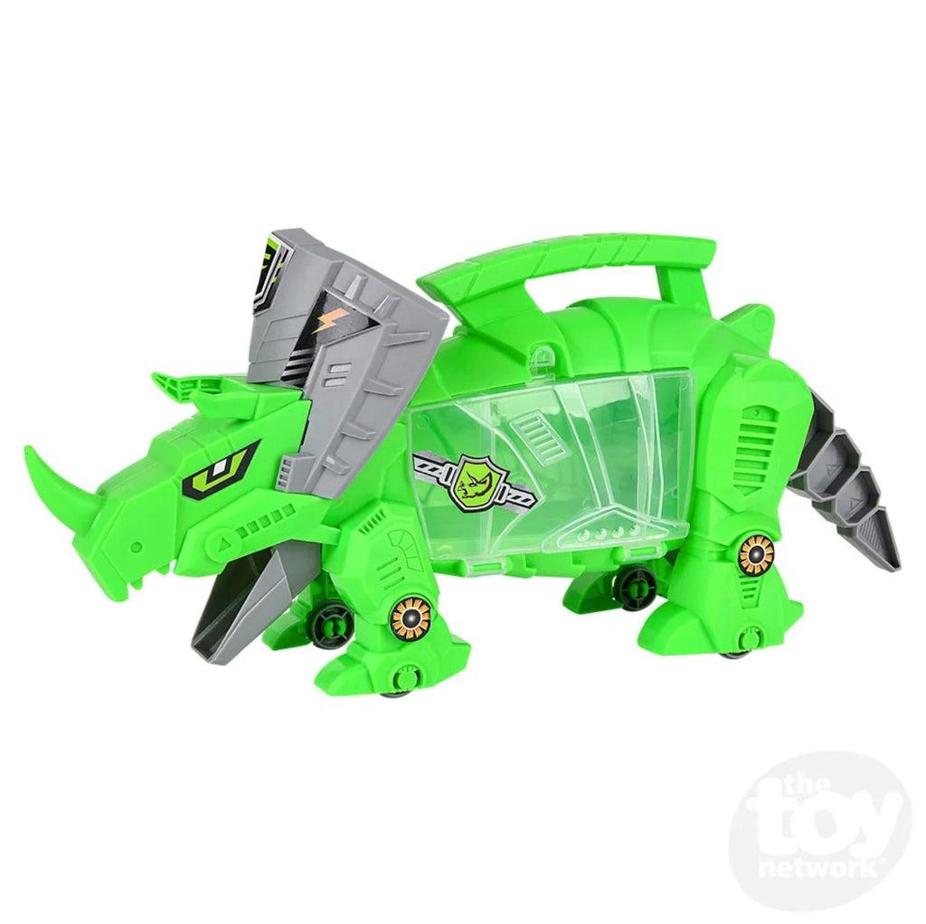 Cool Bright - Green Triceratops Carrying Case Transporter for Cars and Dinosaurs