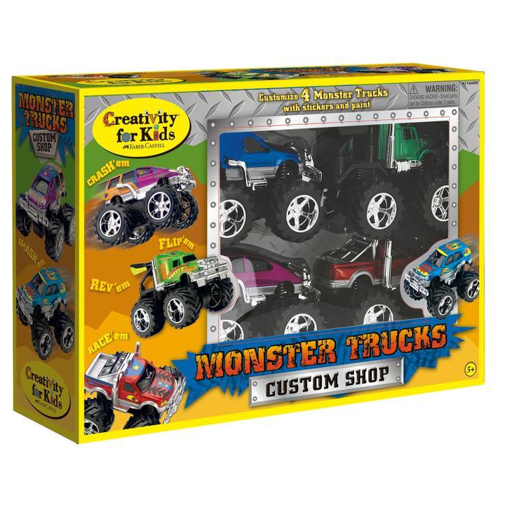 Customizable Monster Trucks Shop for Kids