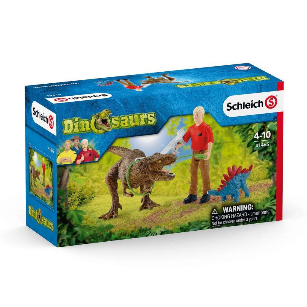 Schleich® Tyrannosaurus Rex Attack Dinosaur Playset for Kids Aged 4+